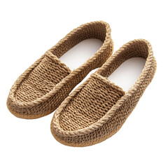 Obraz premium Handmade Crochet Loafers - Cozy Autumn/Winter Slippers