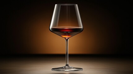 Dark Red Wine in Elegant Glass