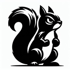 Squirrel silhouette illustration