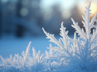 Obraz premium Frosty Snowflakes