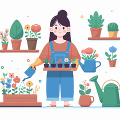 agriculture gardener hobby and garden job