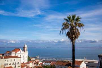 Beautiful overview of Lisbon, Portugal