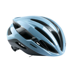 Fototapeta premium Stylish Light Blue Cycling Helmet