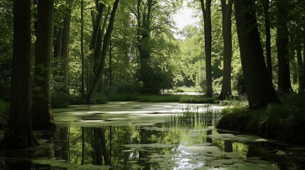 Obraz premium nature reserve - generated AI