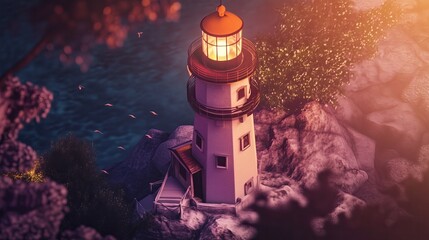 lighthouse - generated AI