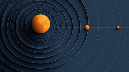 Planetary Orbit Graphic Design