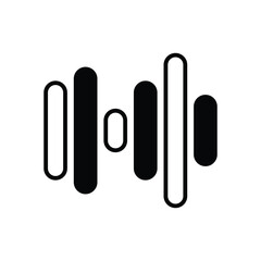 Audio waves Vector icon