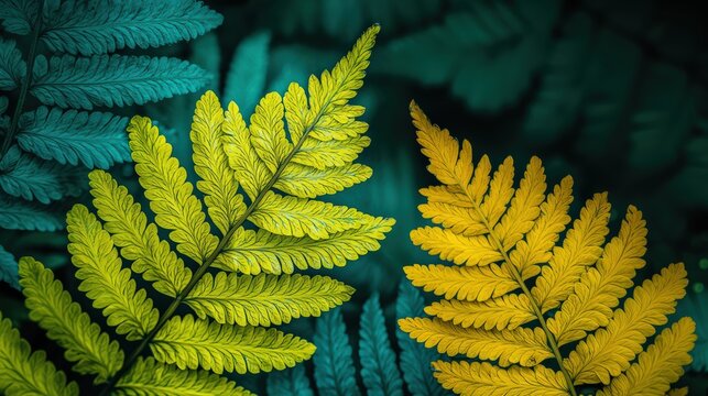 Close-up Macro Photography of Green Ostrich Fern Pteridophytes