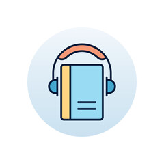 Audiobook Vector icon