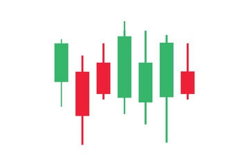 Trading candle stick pattern chart design icon. Crypto candles sign, stock and forex business investment trading analysis.
