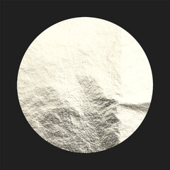 Silver foil, shiny handmade circle. Golden glittering texture, pattern. Luxury shining hand drawn background. Wedding, greeting card decoration elements. Modern minimalist art. Vector illustration