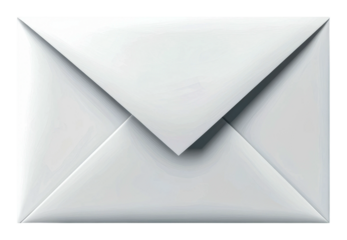 Mail delivery action urban office locations and envelope views isolated on transparent background