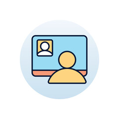 Online conference Vector icon