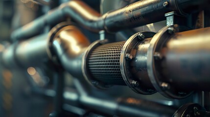 Fototapeta premium A photo of exhaust system