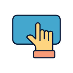 Obraz premium Follow Vector icon