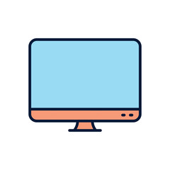Monitor screen Vector icon