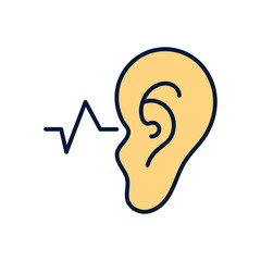 Listening Vector icon