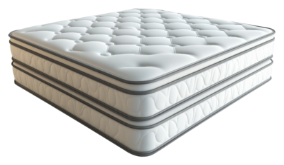 Comfortable Mattress for Better Sleep Bedroom Product Indoor Comfort isolated on transparent background