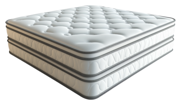 Comfortable Mattress for Better Sleep Bedroom Product Indoor Comfort isolated on transparent background