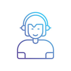 Podcaster Vector icon