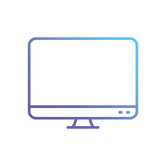 Monitor screen Vector icon