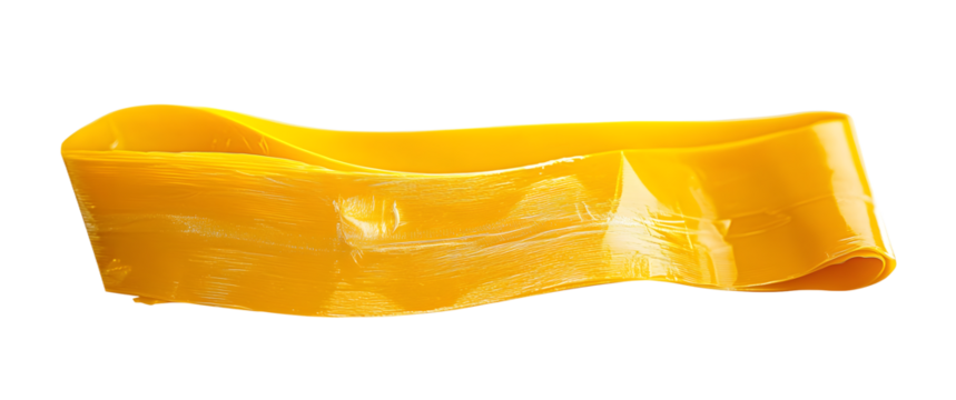 yellow tape on white background isolated - Powered by Adobe