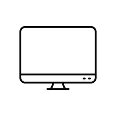 Monitor screen Vector icon