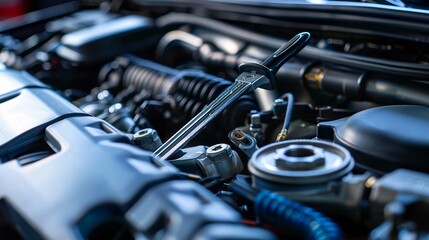Obraz premium A photo of car repair manual