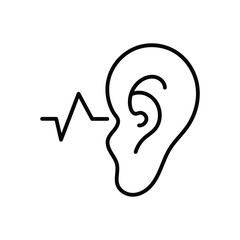 Listening Vector icon