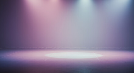 Colorful stage lighting for a concert or dance performance 