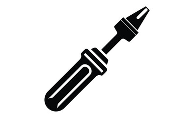 Screwdriver vector tool icon silhouette, screwdriver icon 