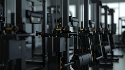 Fototapeta premium A photo of chest press machines