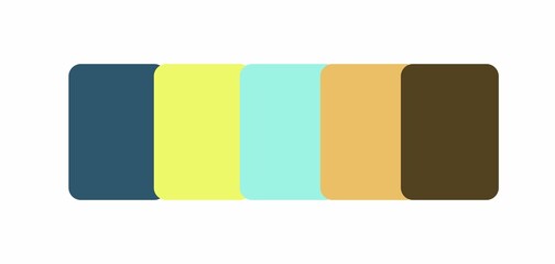 vector illustration of a set of colorful palette, 