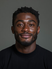 Fototapeta premium Smiling Caribbean male portrait