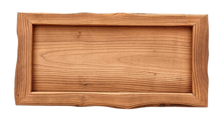 Naklejka premium Empty wooden sign hanging
