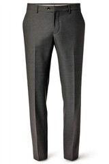 Gray Wool Dress Pants Formal Wear for Fashionable Business Attire