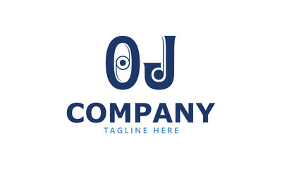 OJ O oj initial logo | initial based abstract modern minimal creative logo, vector template image. luxury logotype logo, real estate homie logo. typography logo. initials logo