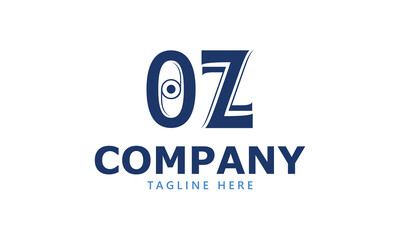 OZ O oz initial logo | initial based abstract modern minimal creative logo, vector template image. luxury logotype logo, real estate homie logo. typography logo. initials logo