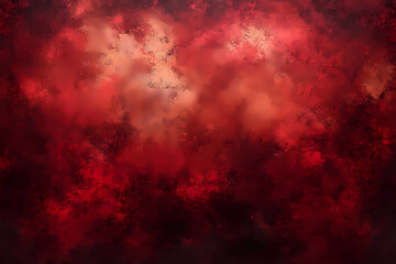 Abstract red grunge background with deep texture and artistic brush strokes
