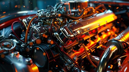 A photo of engine tune-up