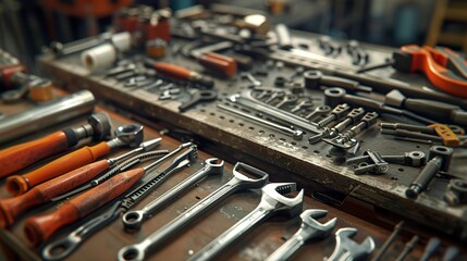 Fototapeta premium A photo of facility maintenance tools