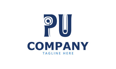 PU P pu initial logo | initial based abstract modern minimal creative logo, vector template image. luxury logotype logo, real estate homie logo. typography logo. initials logo