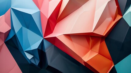 A photo of geometric wall decals