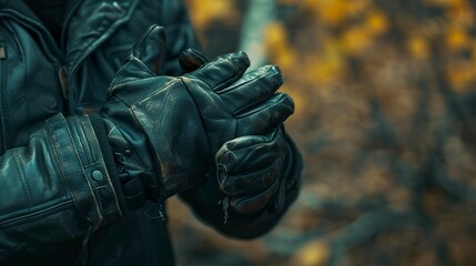 A photo of gloves