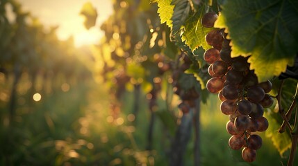 A photo of grape vineyards