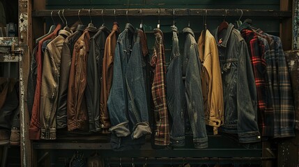 A photo of grunge style clothing