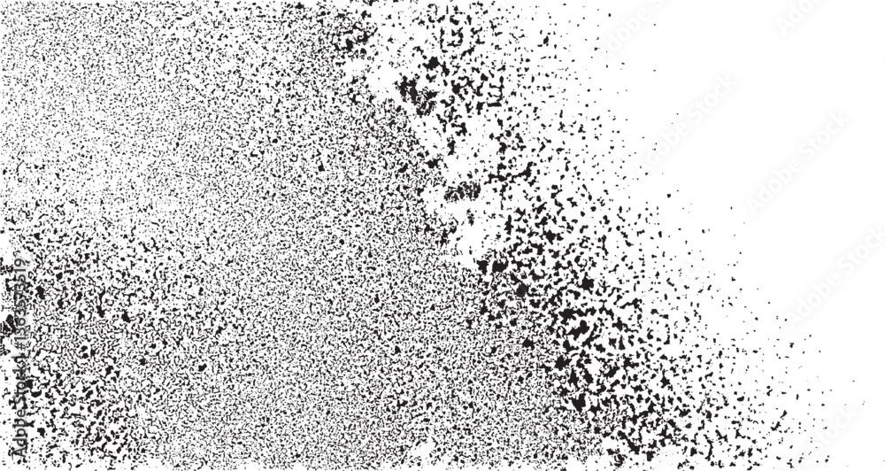 Wall mural rough black and white texture vector. distressed overlay texture. grunge background. abstract textur