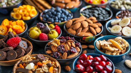 A photo of healthy snacks