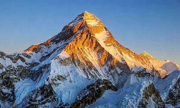 Majestic K2 at Sunset: A Breathtaking View of the World's Second Highest Peak