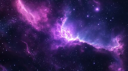 Naklejka premium Cosmic Nebula Display (1)